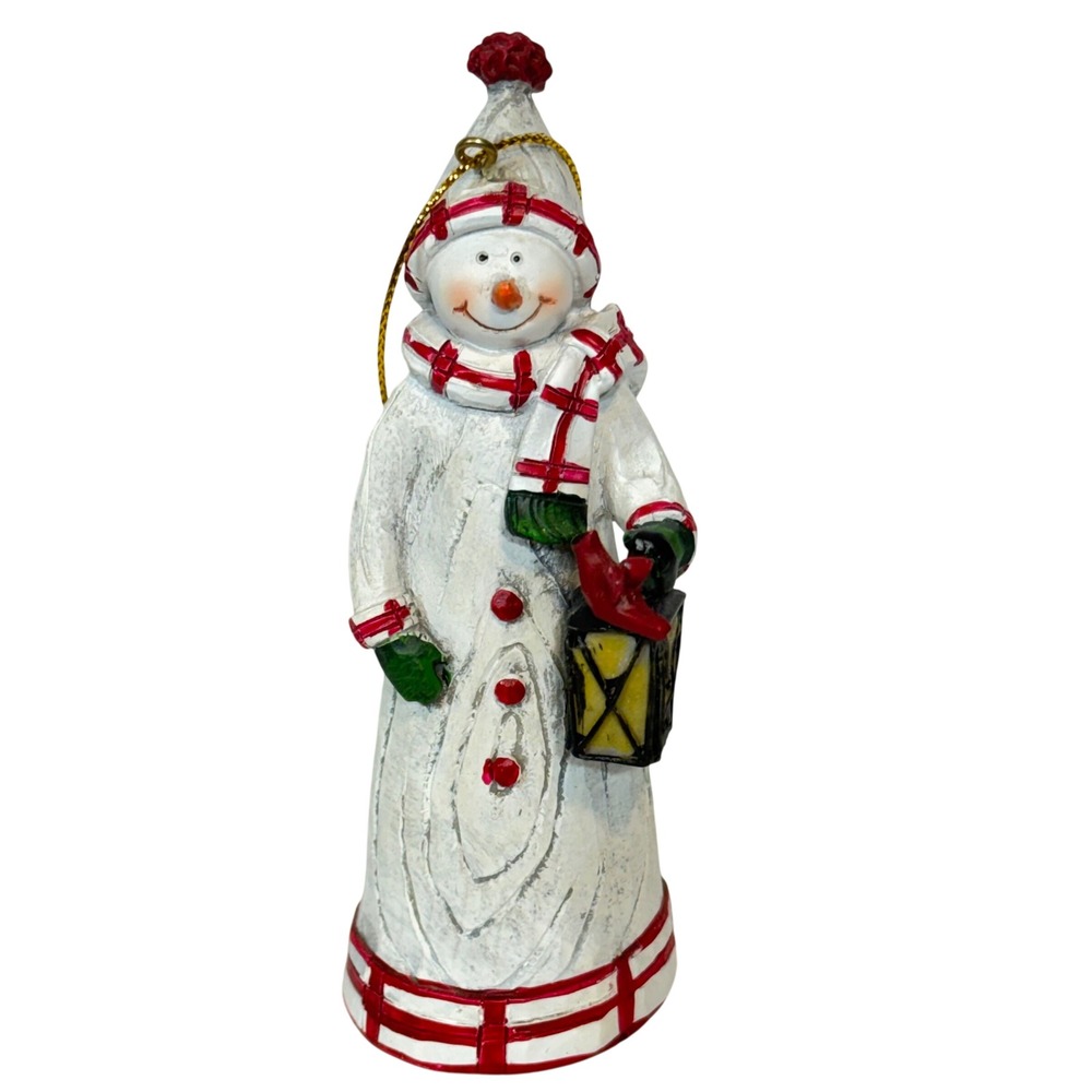 Roman‎ Inc. Snowman Christmas Ornament with Lantern and Cardinal